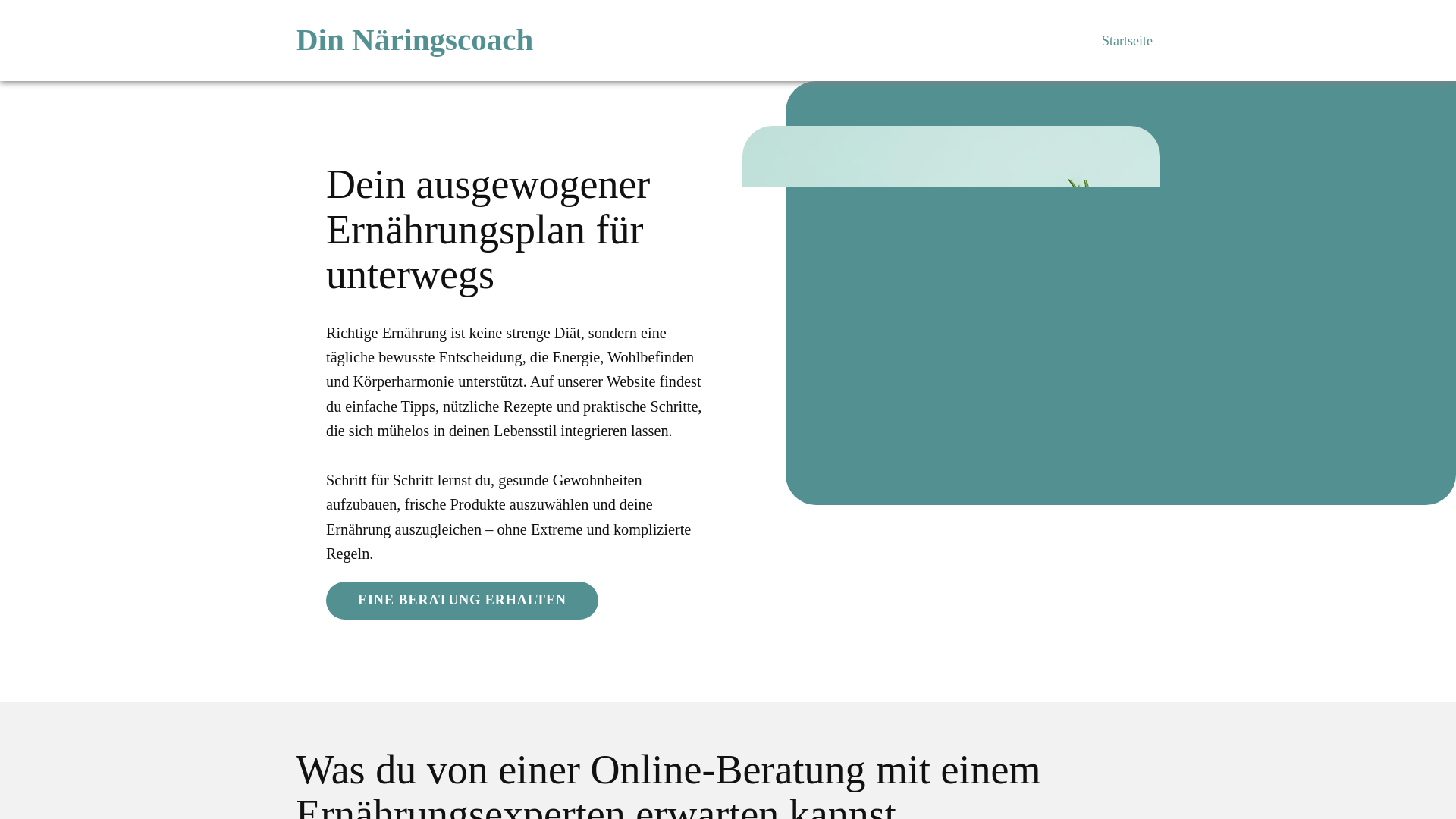 website screenshot of https://dinnaringscoach.info/
