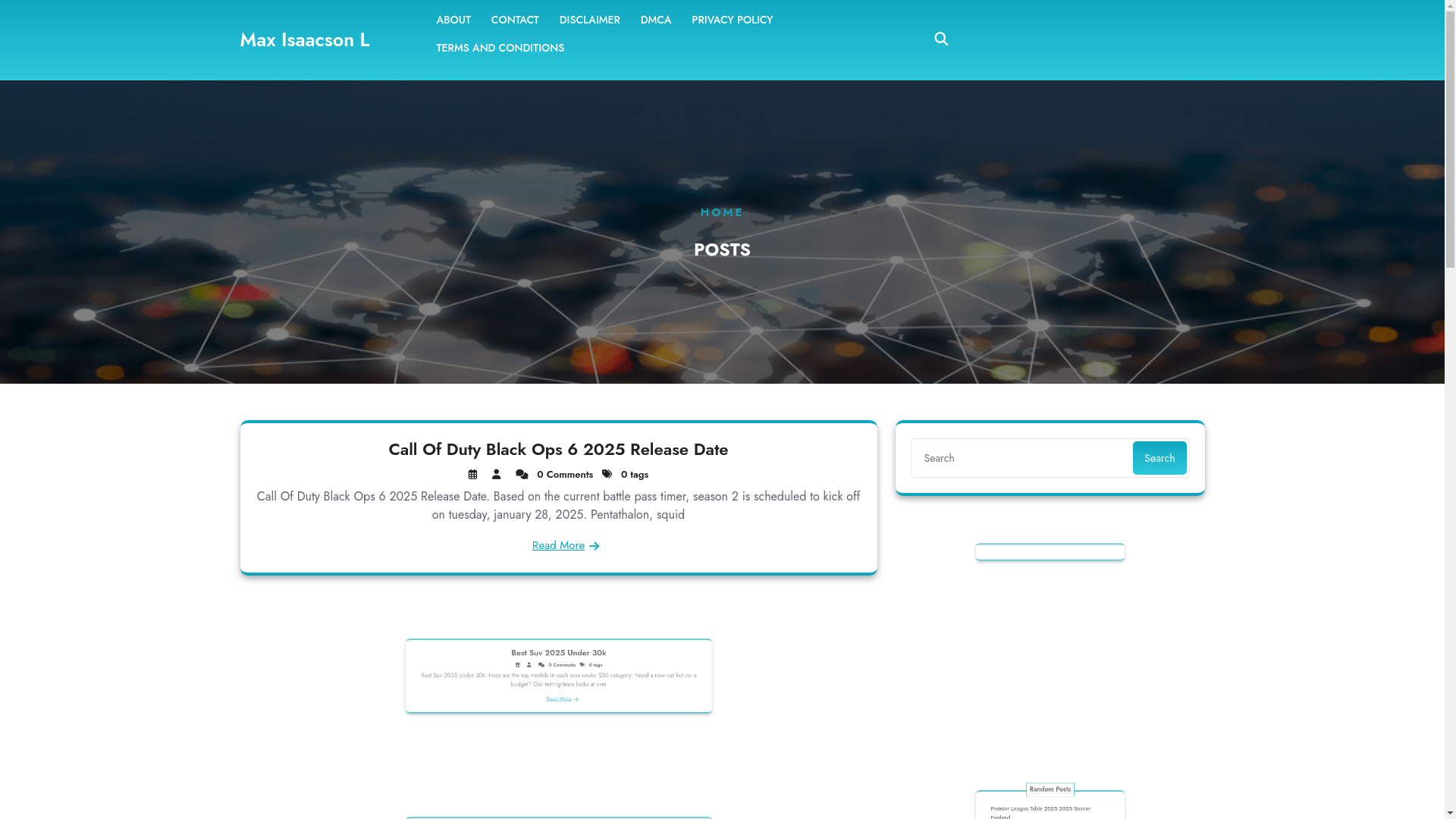 website screenshot of https://maxisaacsonl.pages.dev/