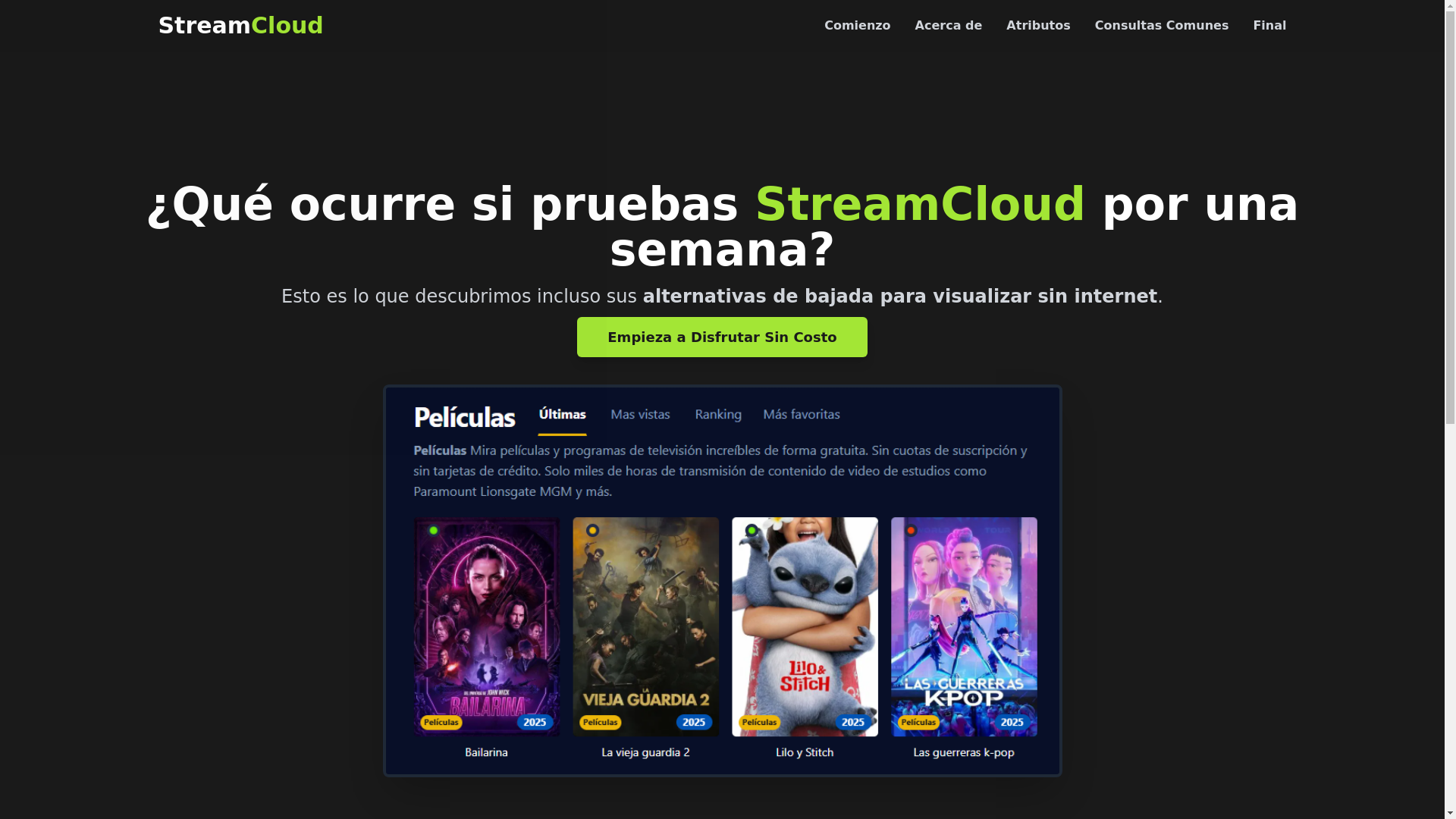 website screenshot of https://streamcloud-2njn.pages.dev/