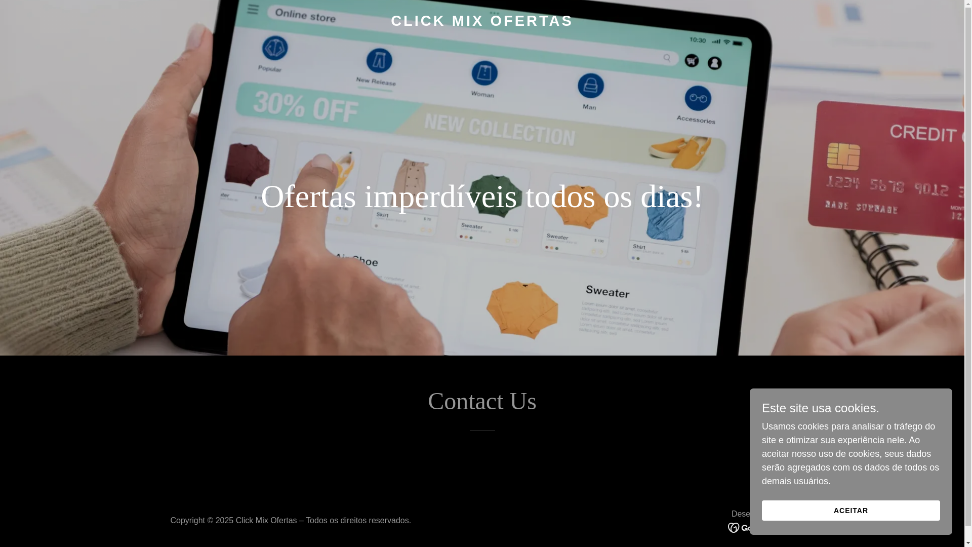 website screenshot of https://clickmixofertas.com/