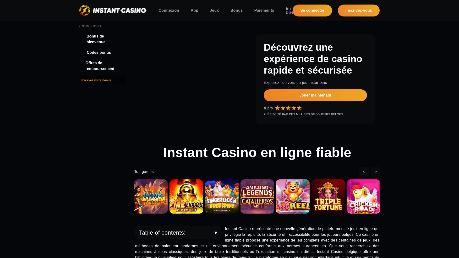 website screenshot of https://instantcasinobelgique-com.pages.dev/