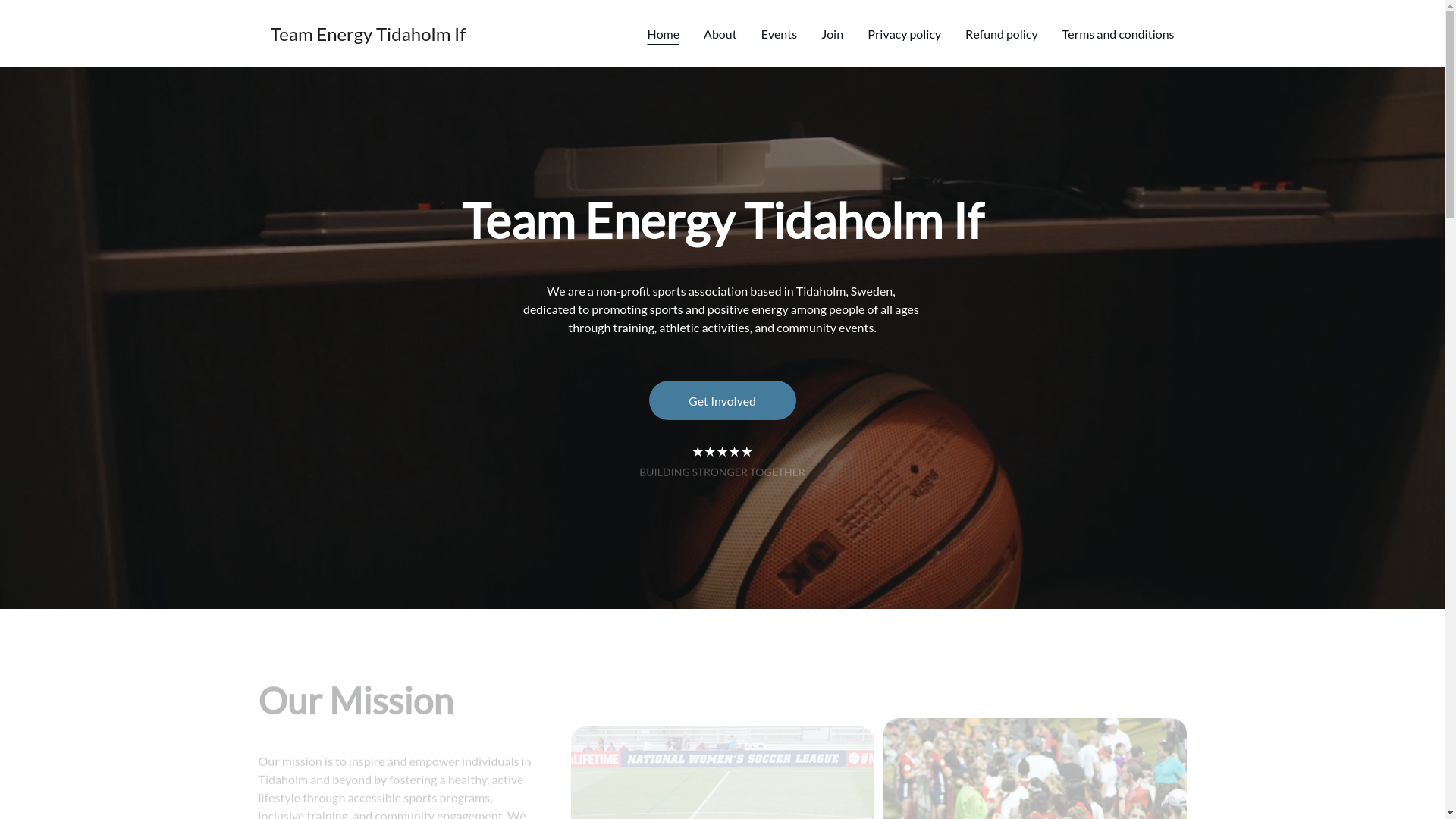 website screenshot of https://teamenergytidaholmif.blog/
