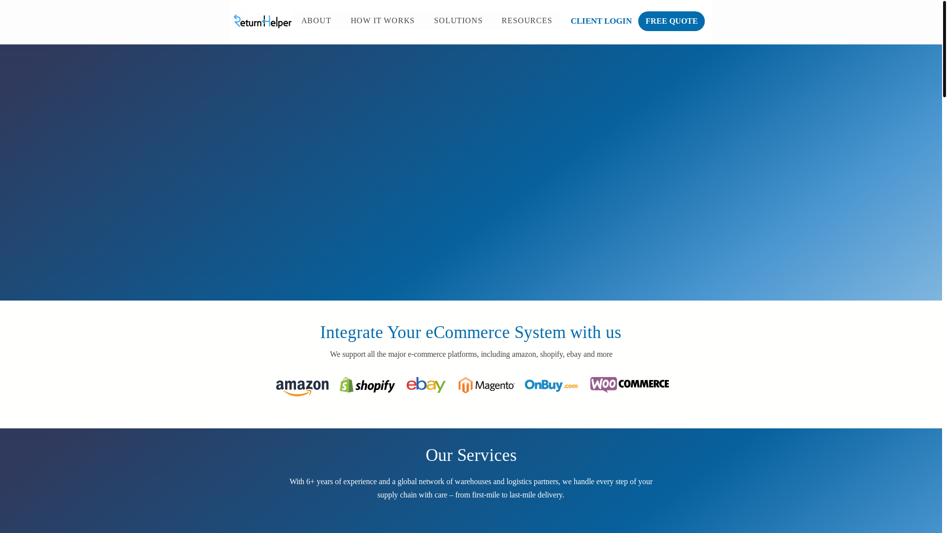 website screenshot of https://returnhelper.ai/