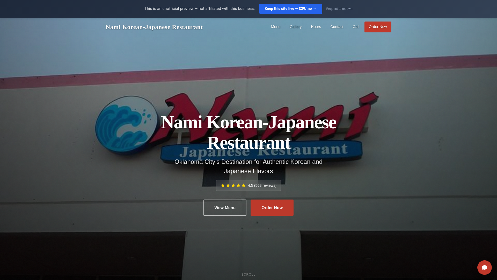 website screenshot of https://nami-korean-japanese-restaurant-oklahoma-city-ok.pages.dev/