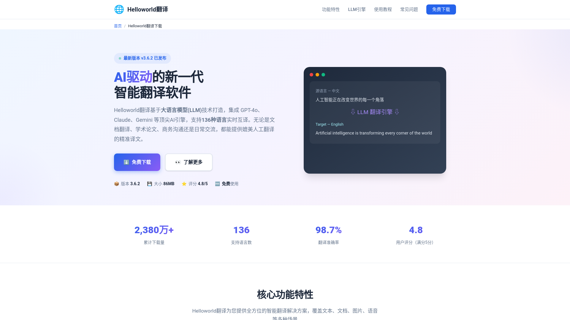 website screenshot of https://hellowordnetcn.pages.dev/