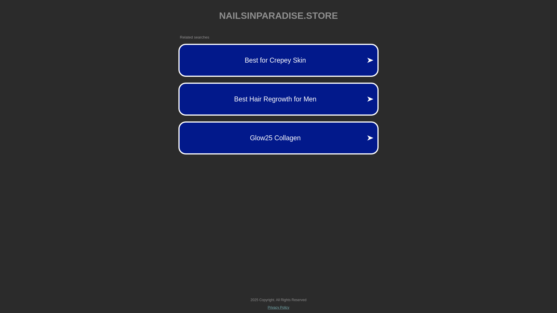 website screenshot of https://nailsinparadise.store/