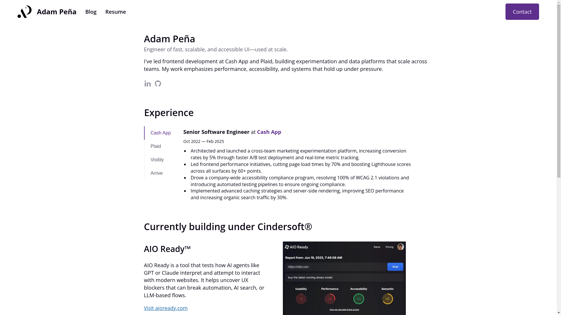website screenshot of https://adamjpena-com.pages.dev/