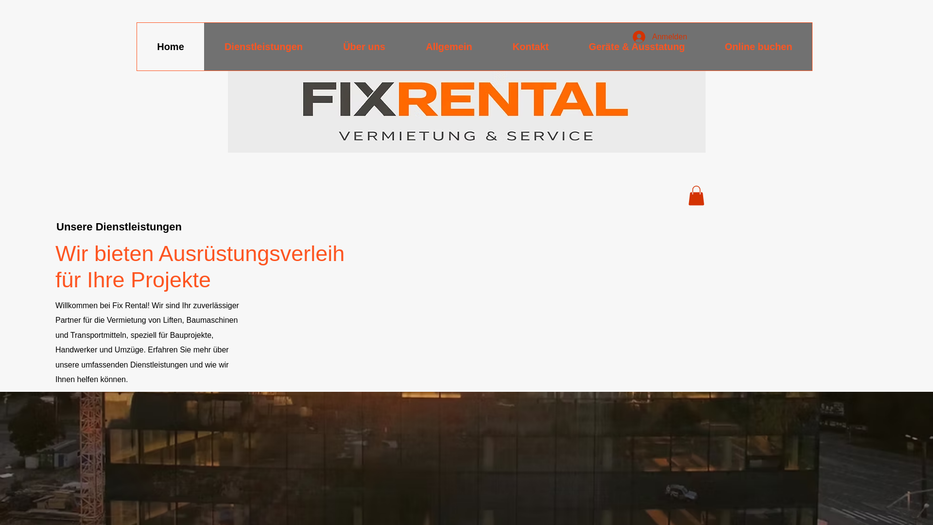 website screenshot of https://fixrental.ch/
