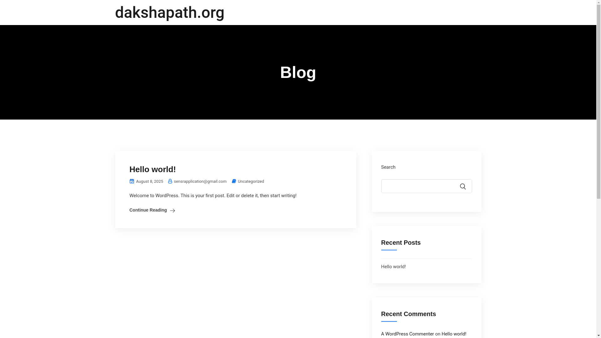 website screenshot of https://dakshapath.org/