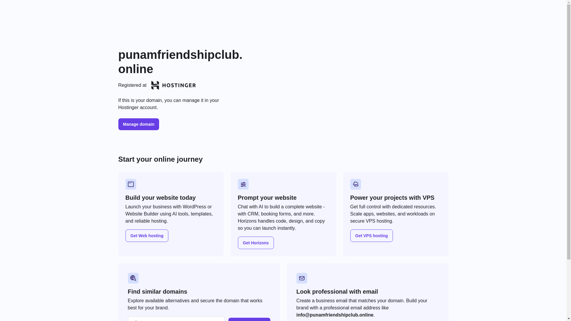 website screenshot of https://punamfriendshipclub.online/