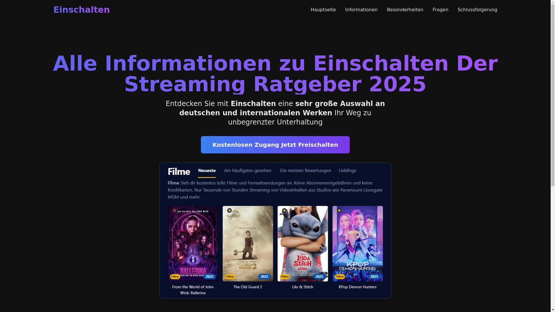 website screenshot of https://einschalten-g09l.pages.dev/
