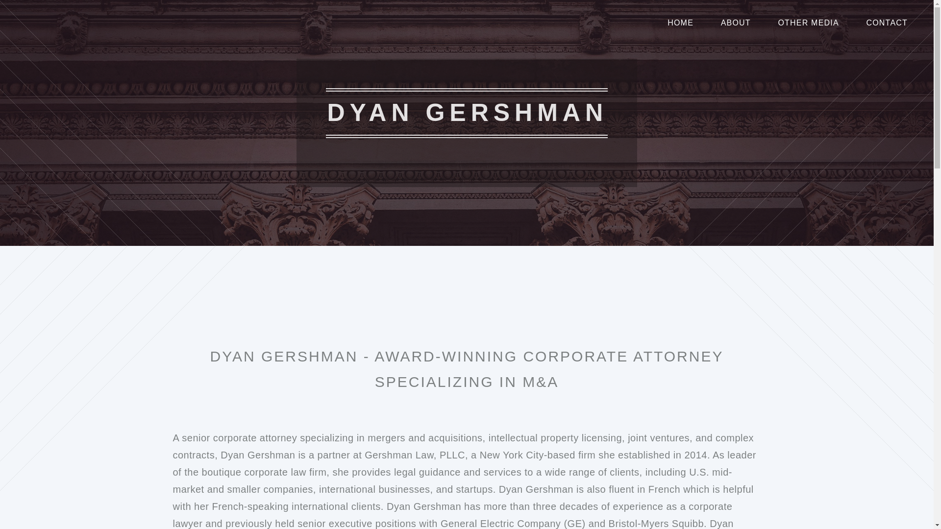 website screenshot of https://dyan-gershman.net/