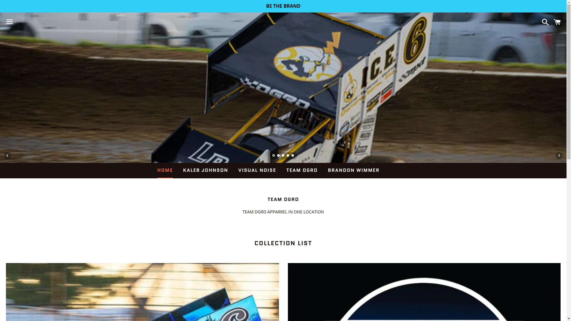 website screenshot of https://visualnoise.shop/