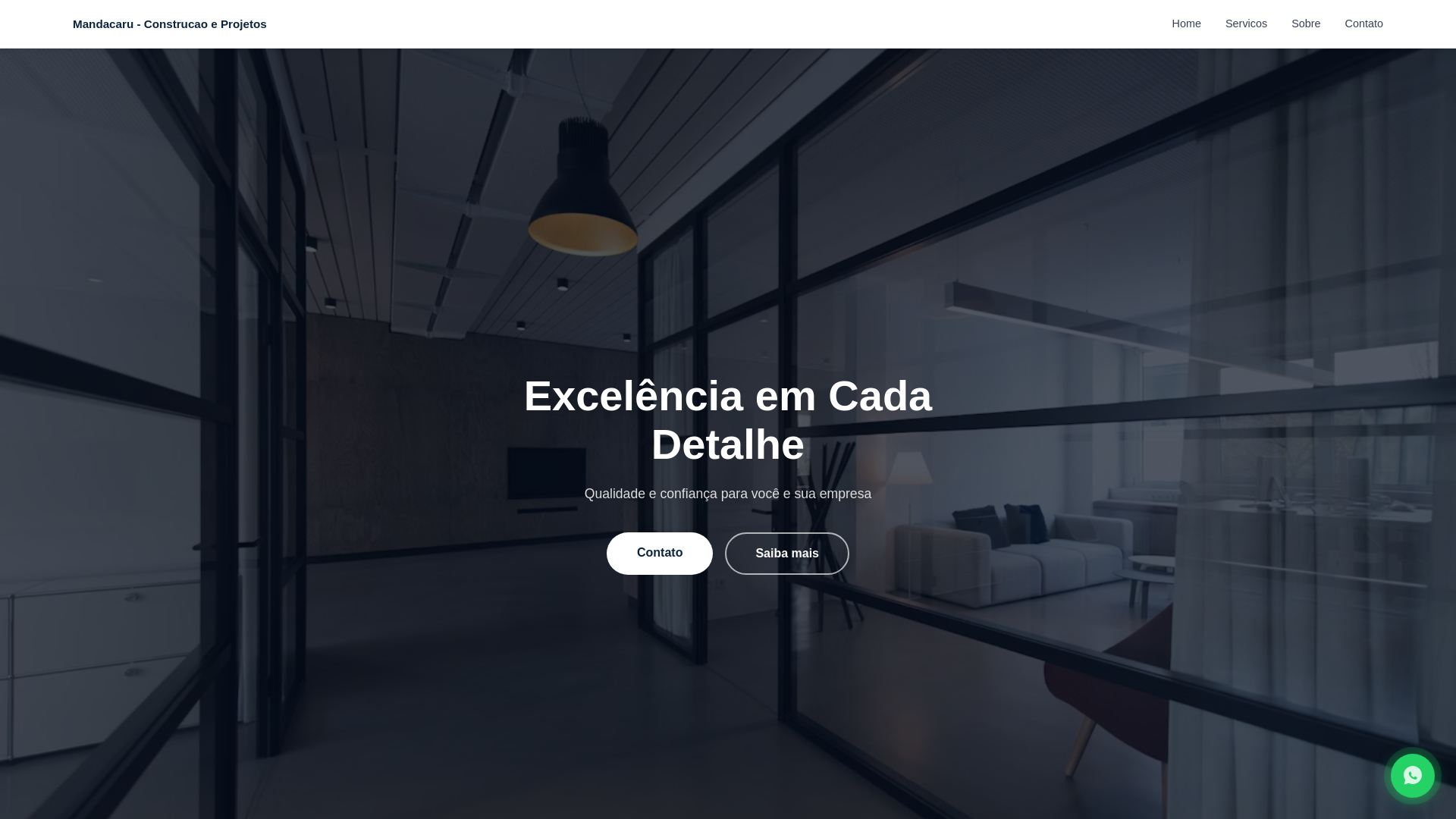 website screenshot of https://fzmconstrucaoeprojetos.website/