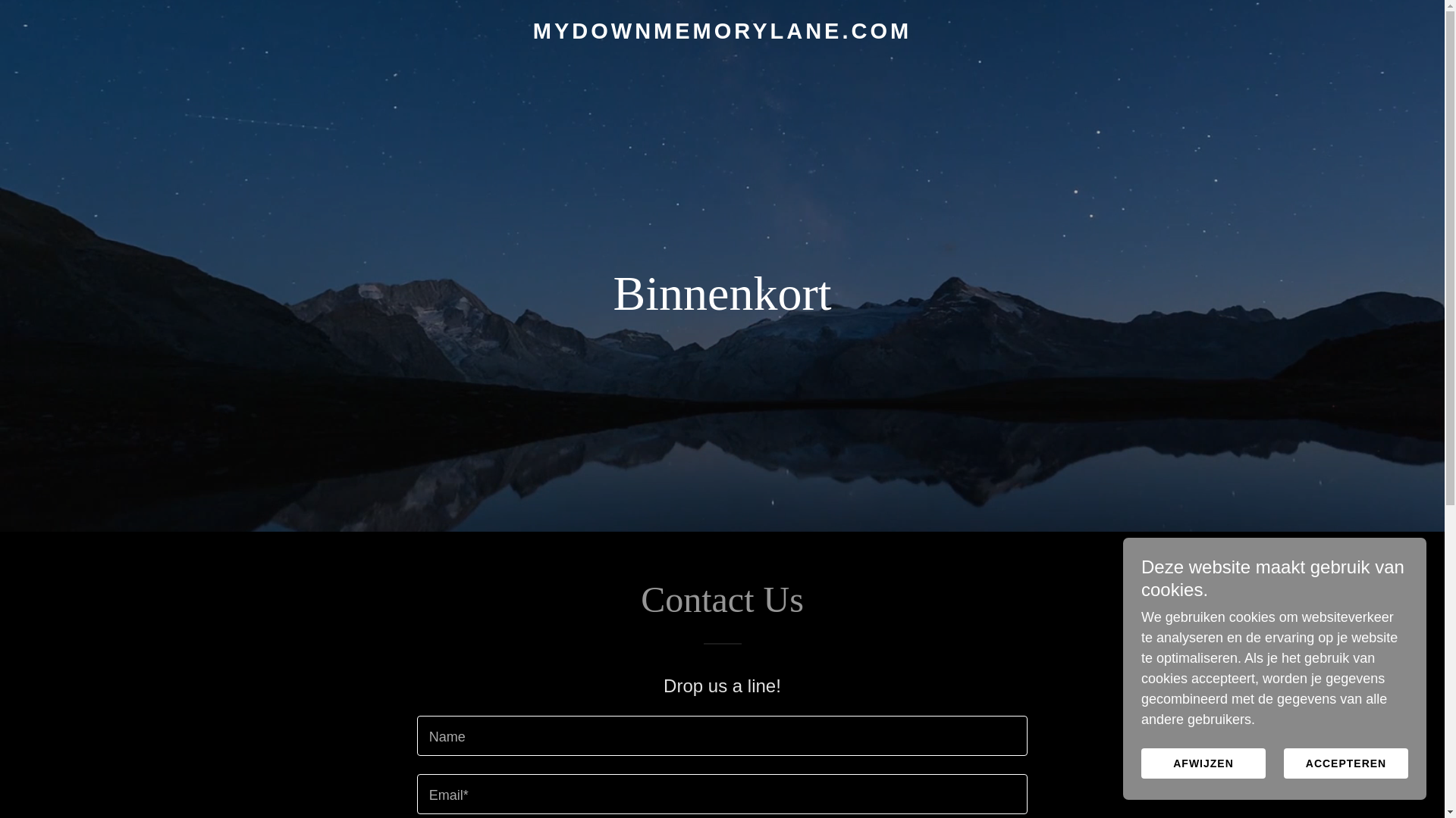 website screenshot of https://mydownmemorylane.com/
