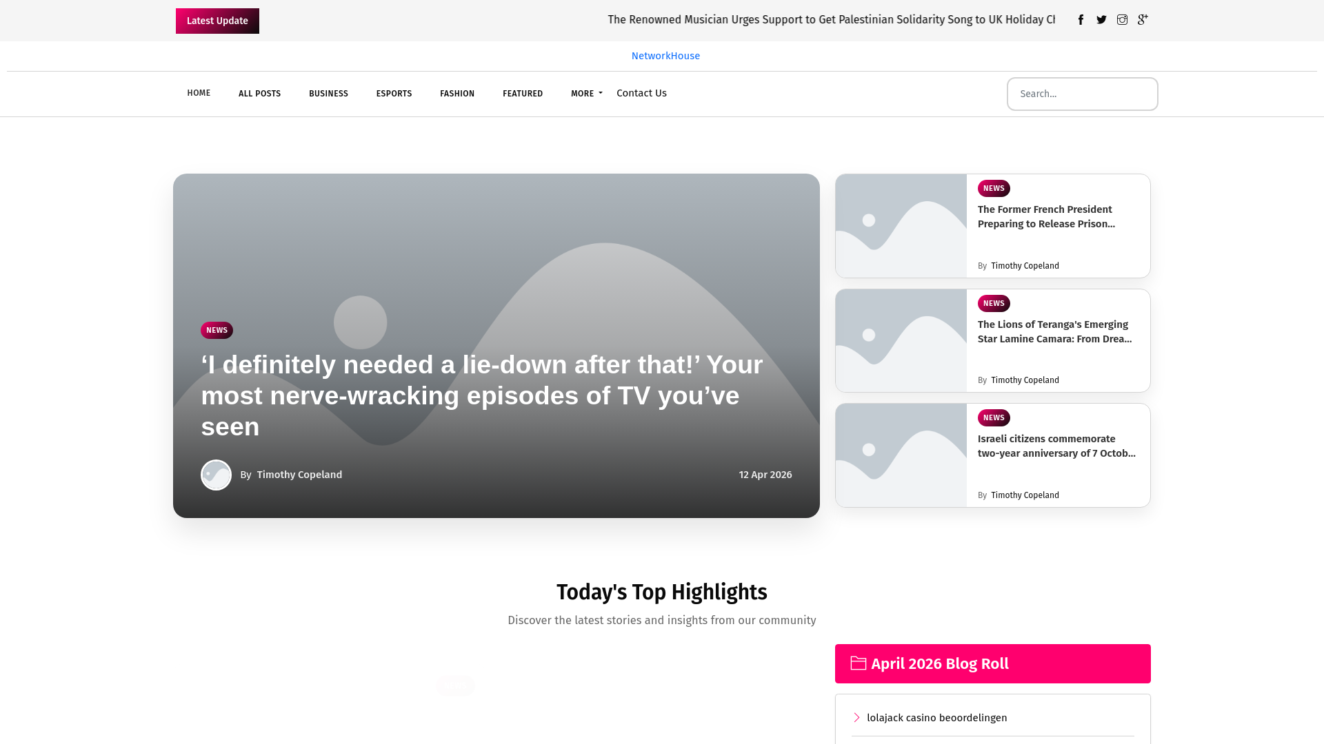 website screenshot of https://networkhouse.nl