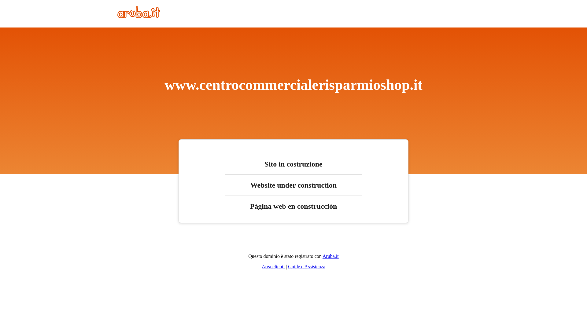 website screenshot of https://centrocommercialerisparmioshop.it/