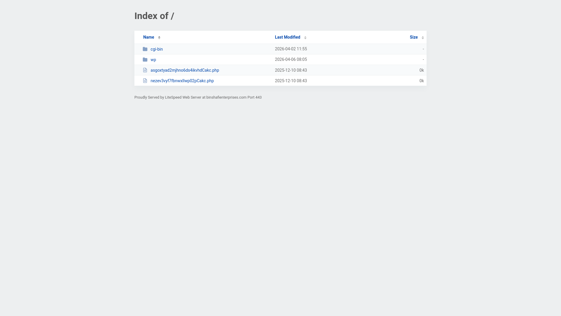 website screenshot of https://binshafienterprises.com/