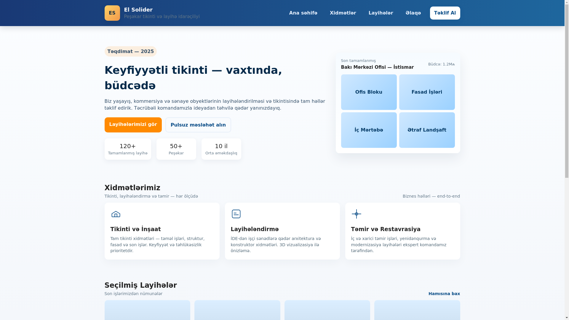 website screenshot of https://statebaku.az/