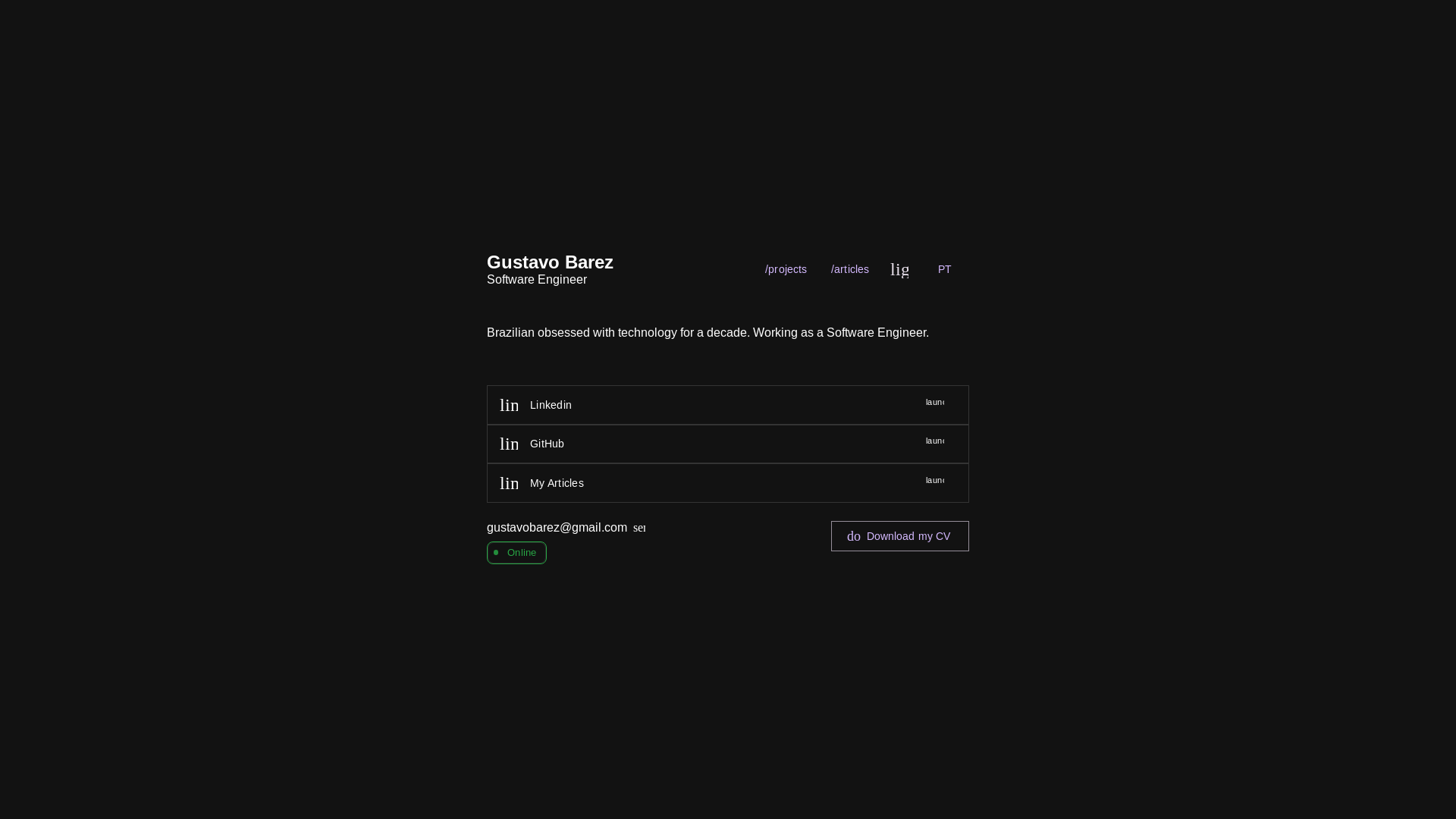 website screenshot of https://gustavobarez.com/