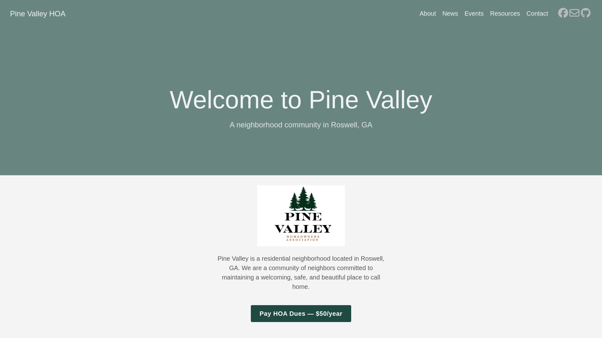 website screenshot of https://pinevalleyroswell-fyi.pages.dev/