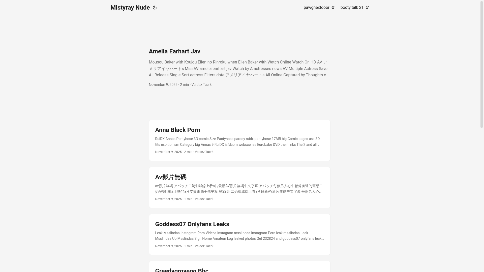 website screenshot of https://mistyray-nude.pages.dev/