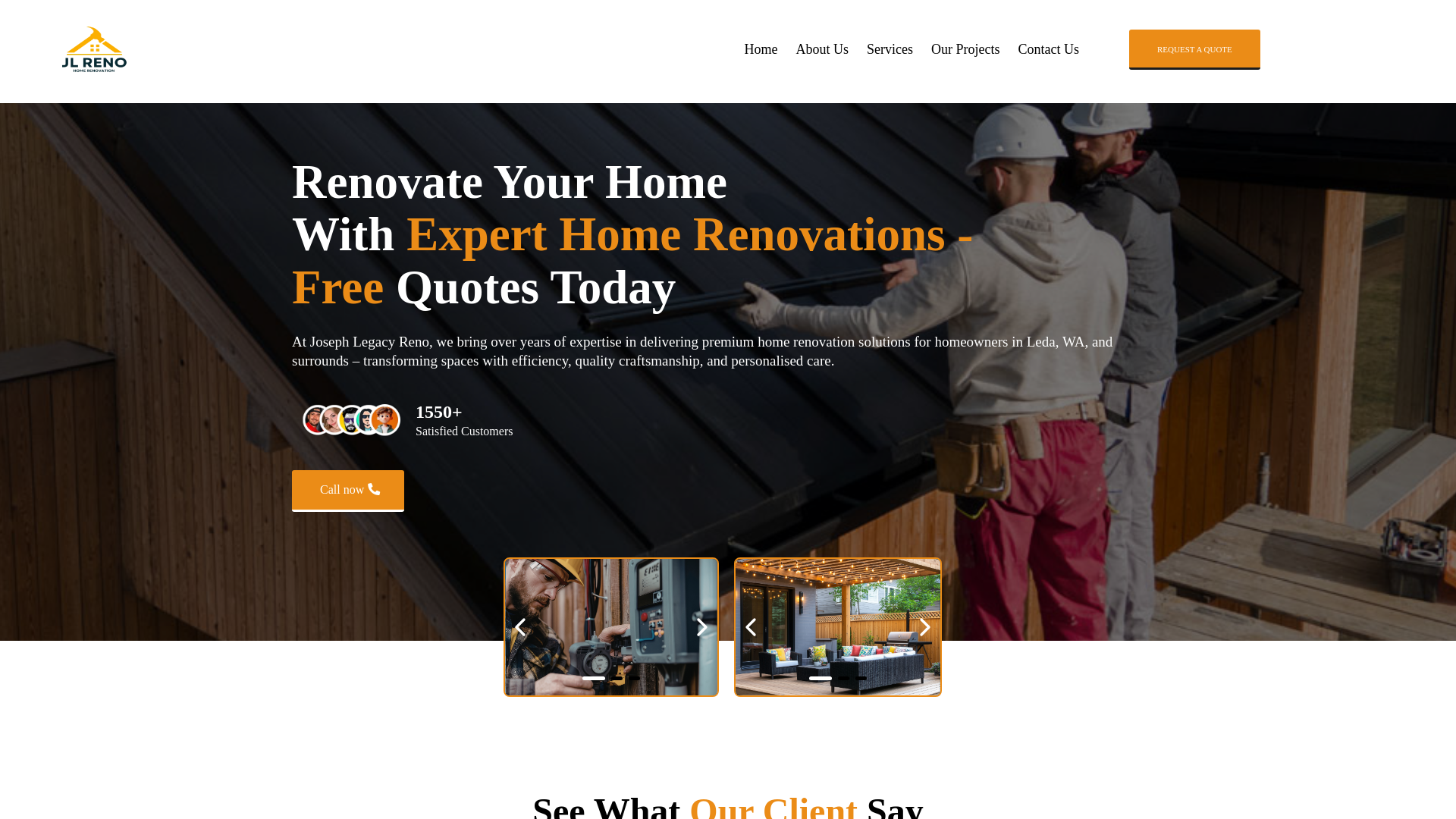 website screenshot of https://josephlegacyreno.com/