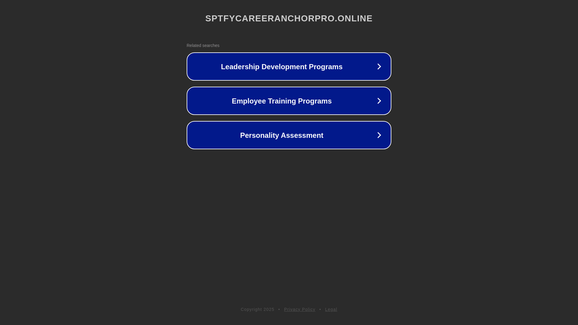 website screenshot of https://sptfycareeranchorpro.online/