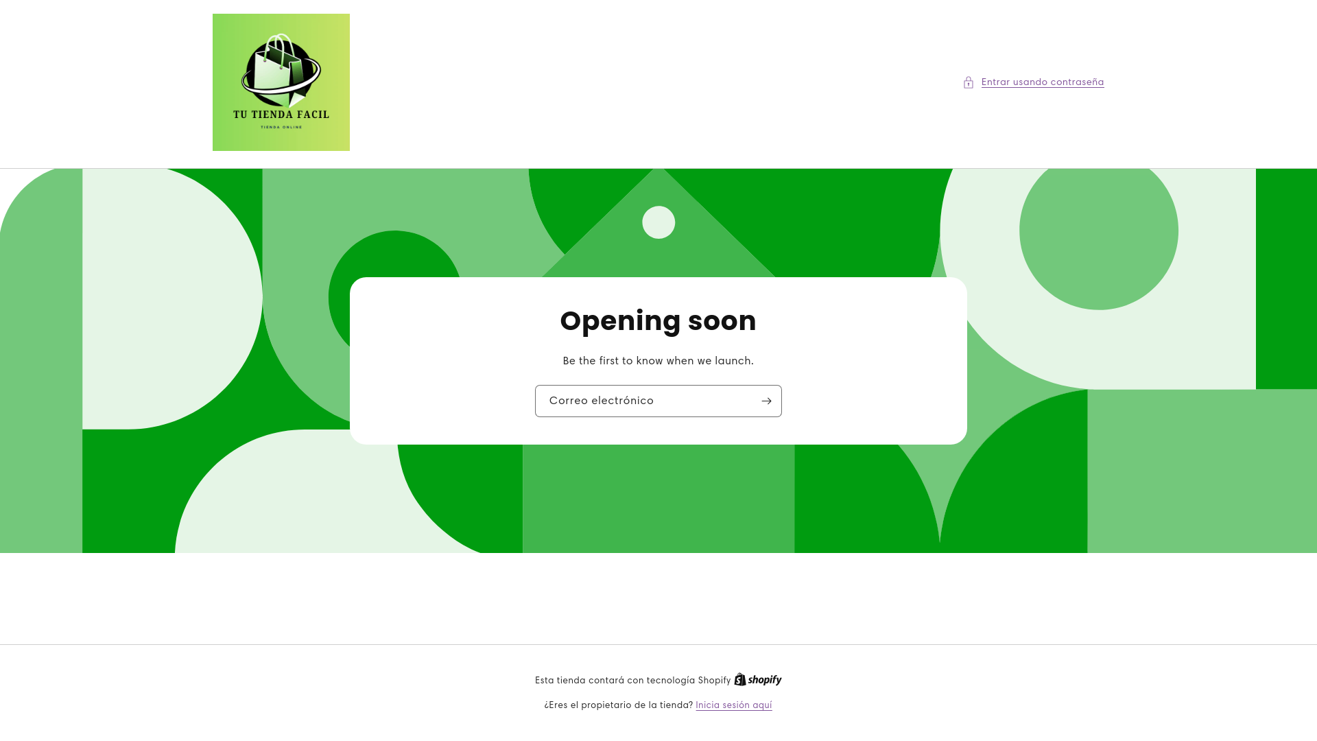 website screenshot of https://tutiendafacilrd.store/