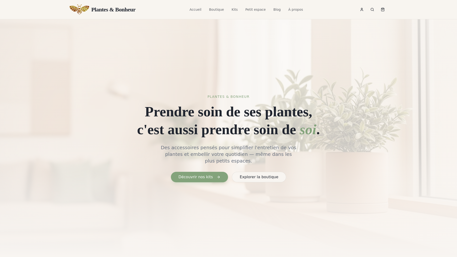 website screenshot of https://platesetbonheur.com/