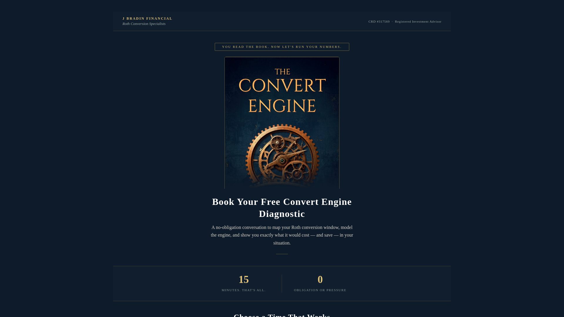 website screenshot of https://rothconvertengine.com/