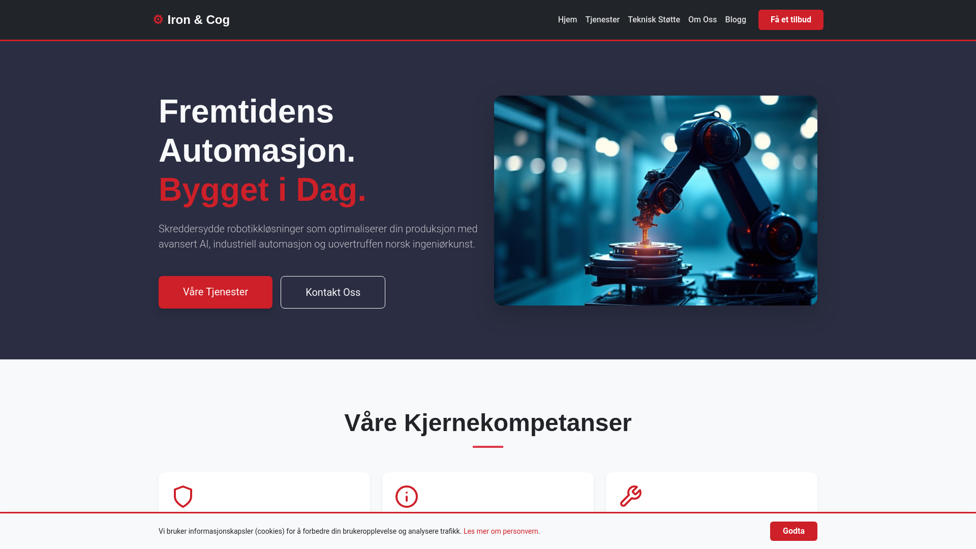 website screenshot of https://clemencygrid.digital