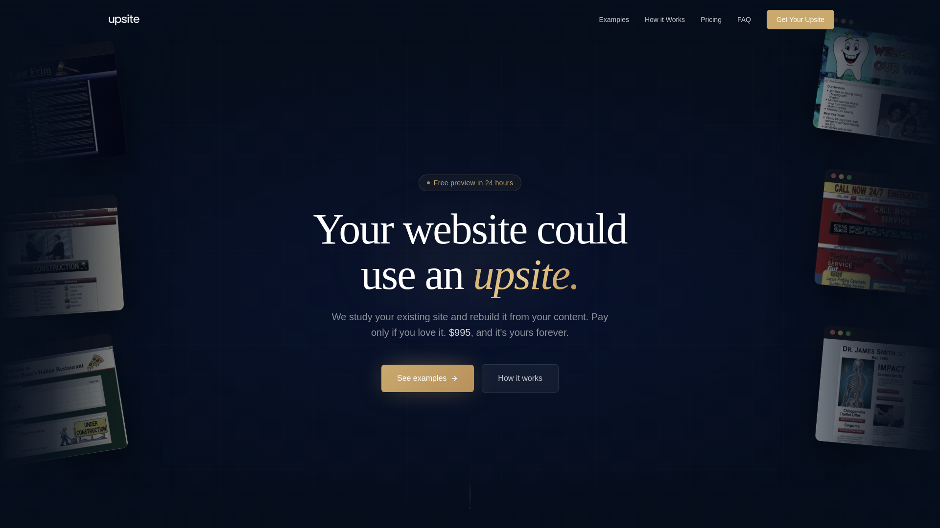 website screenshot of https://theupsite.pages.dev/