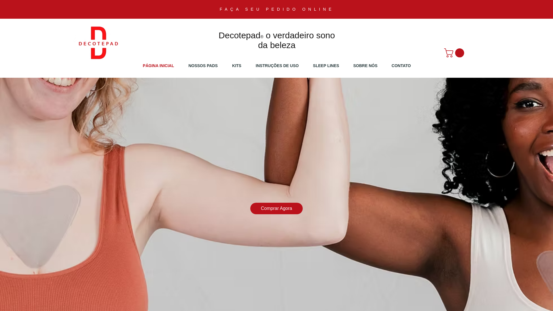 website screenshot of https://decotepad.com.br/