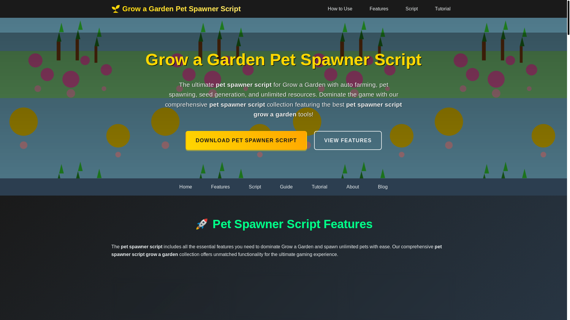 website screenshot of https://petspawnerscript.pages.dev/