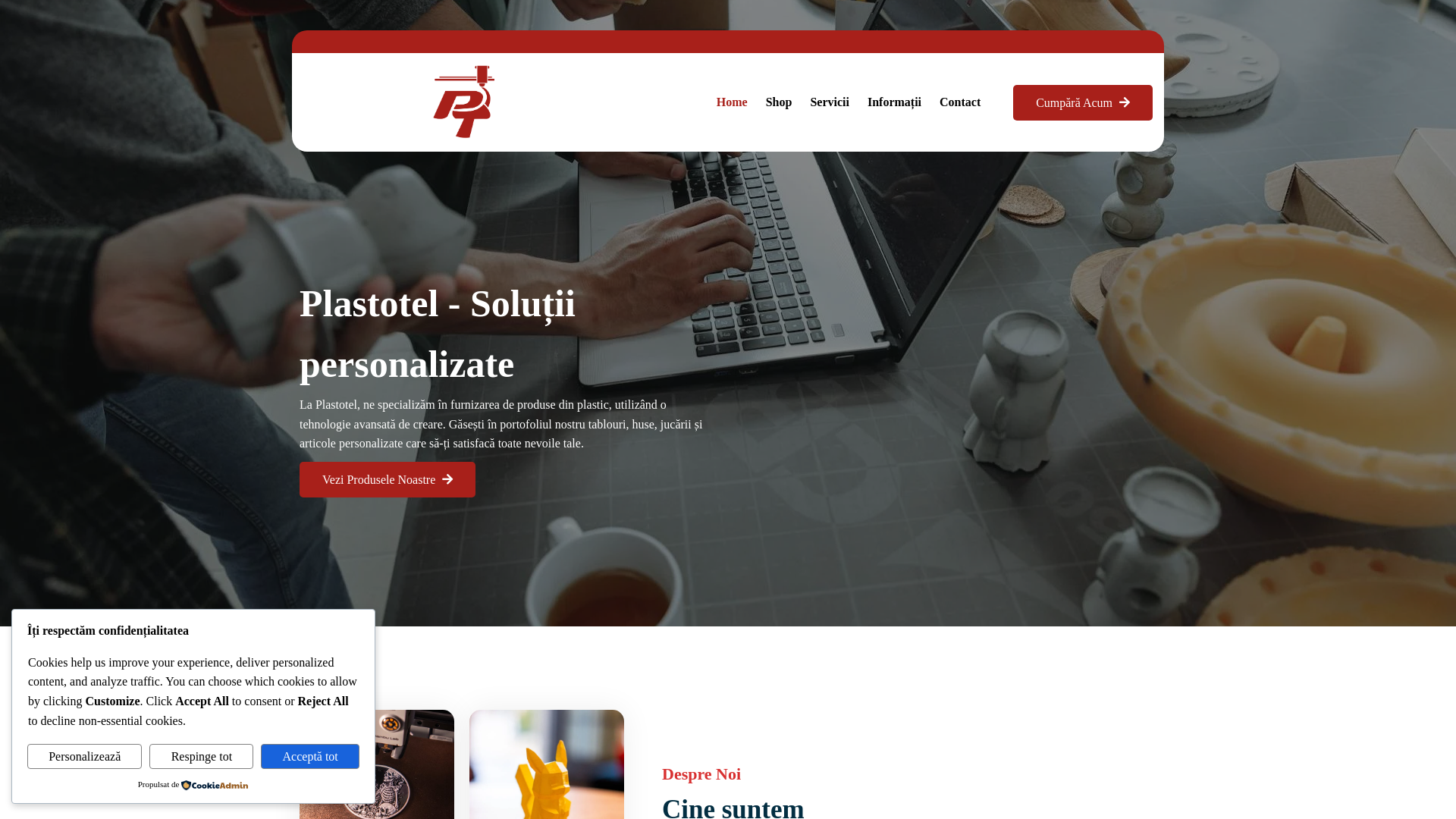 website screenshot of https://plastotel.com/