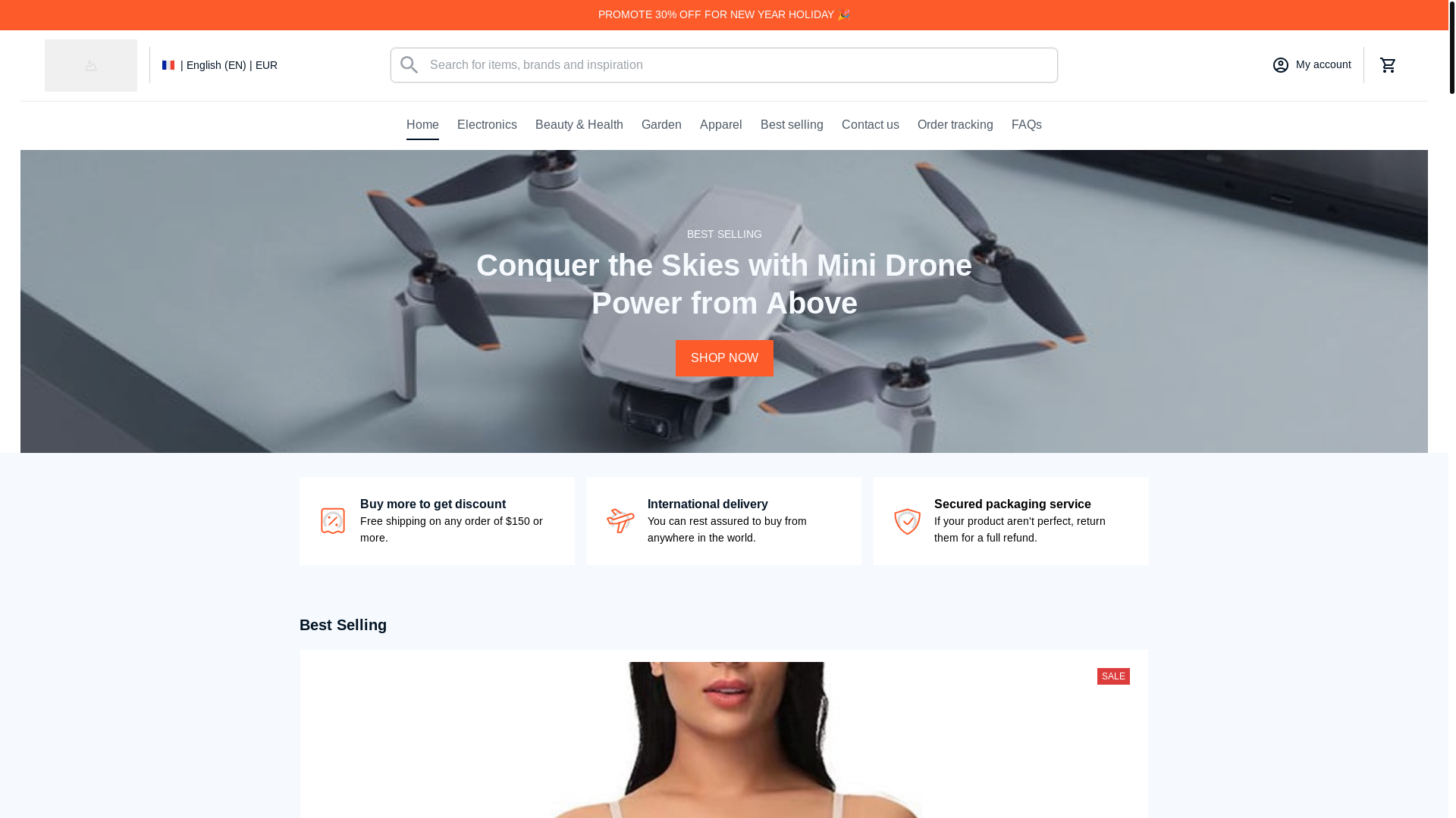 website screenshot of https://thevelmorashop.com/