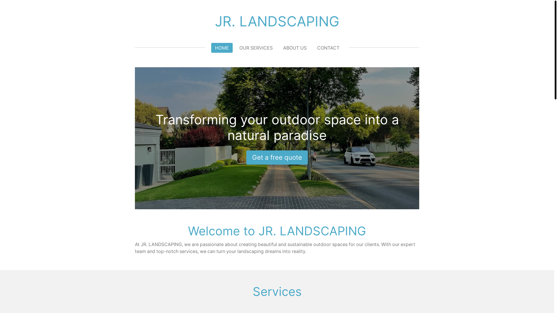 website screenshot of https://jrlandscapingmx.com/