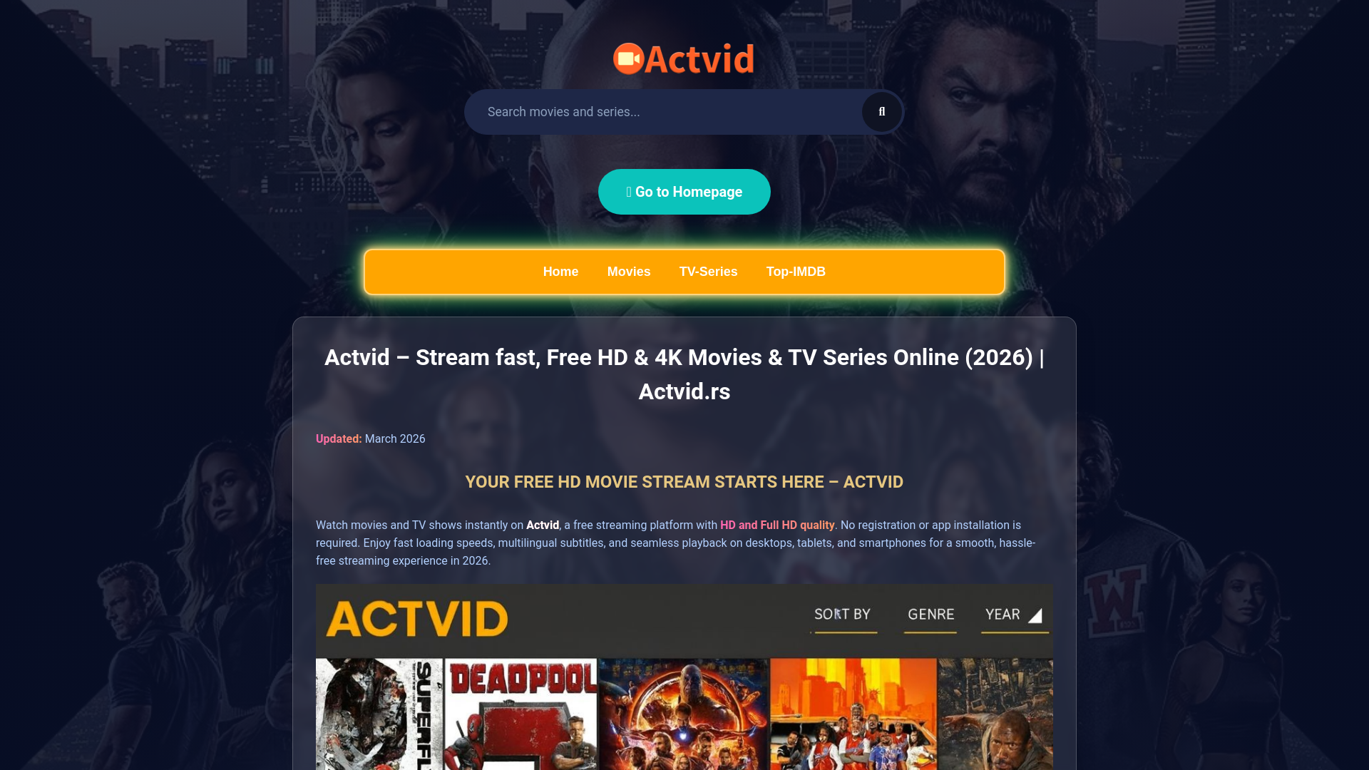 website screenshot of https://actvid-t01.pages.dev/
