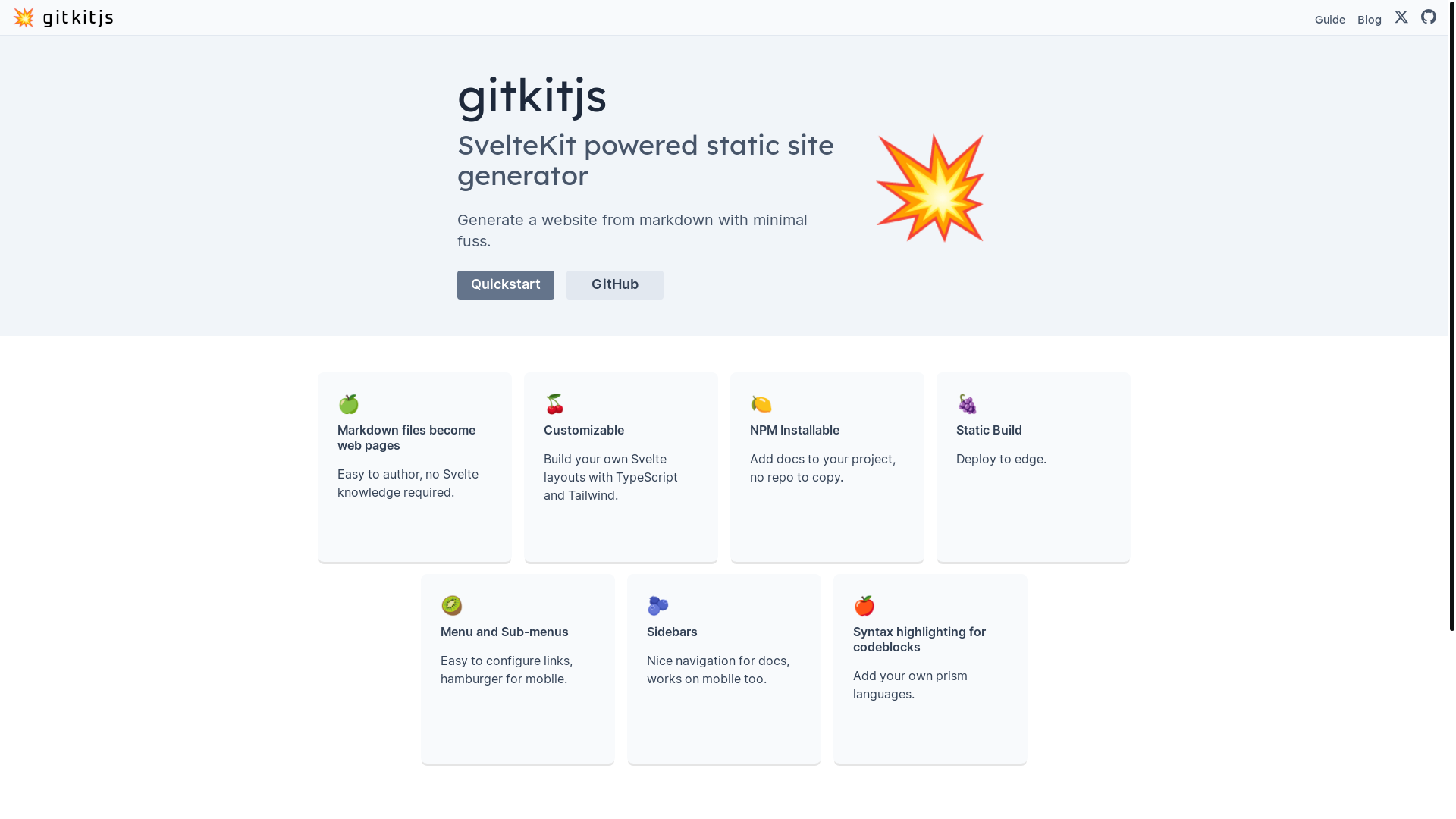 website screenshot of https://gitkitjs.pages.dev/