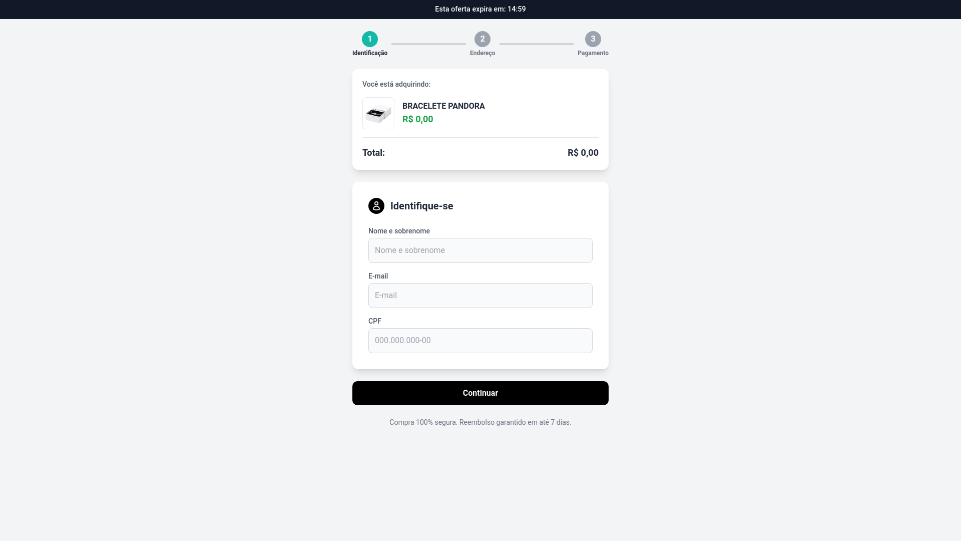 website screenshot of https://pandorabr.shop/