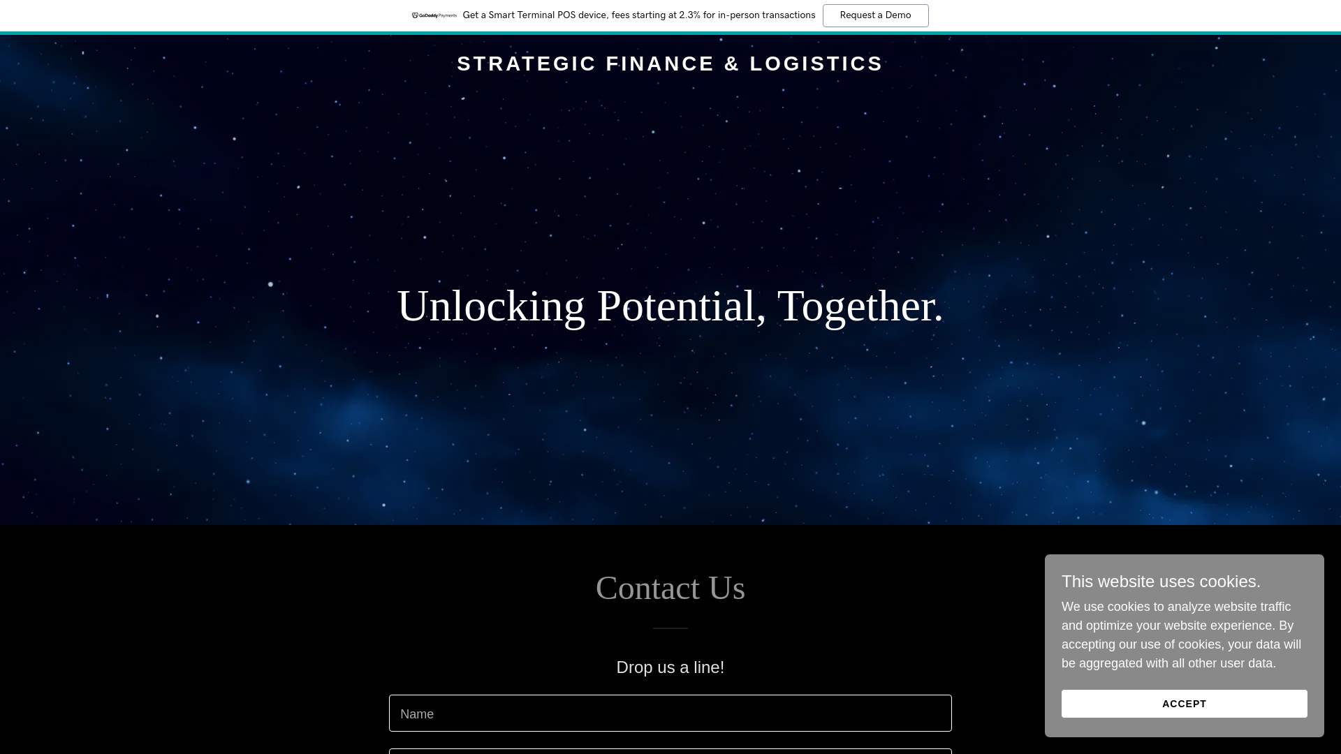 website screenshot of https://stratfl.com/