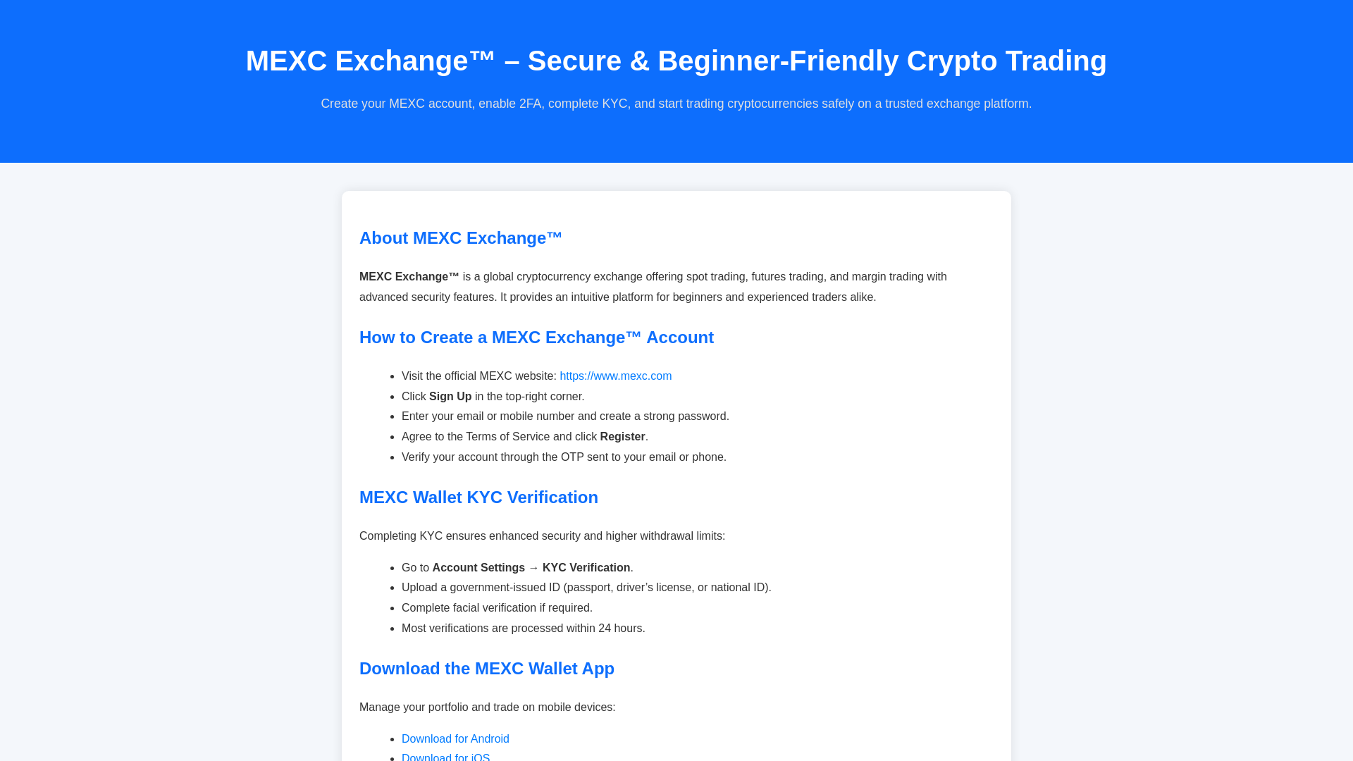 website screenshot of https://mexc-us-login.pages.dev
