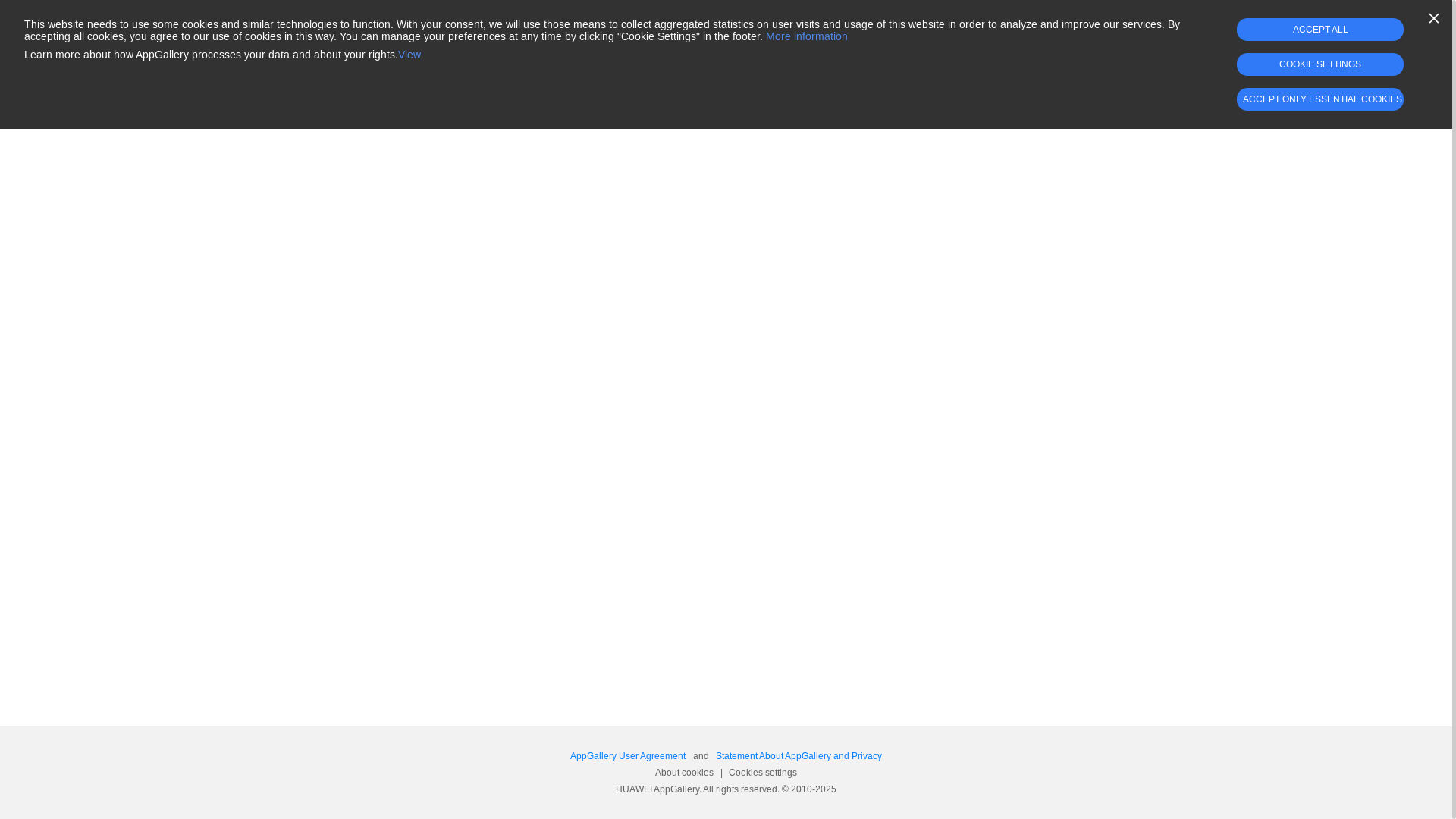website screenshot of https://appgallery.huawei.com/