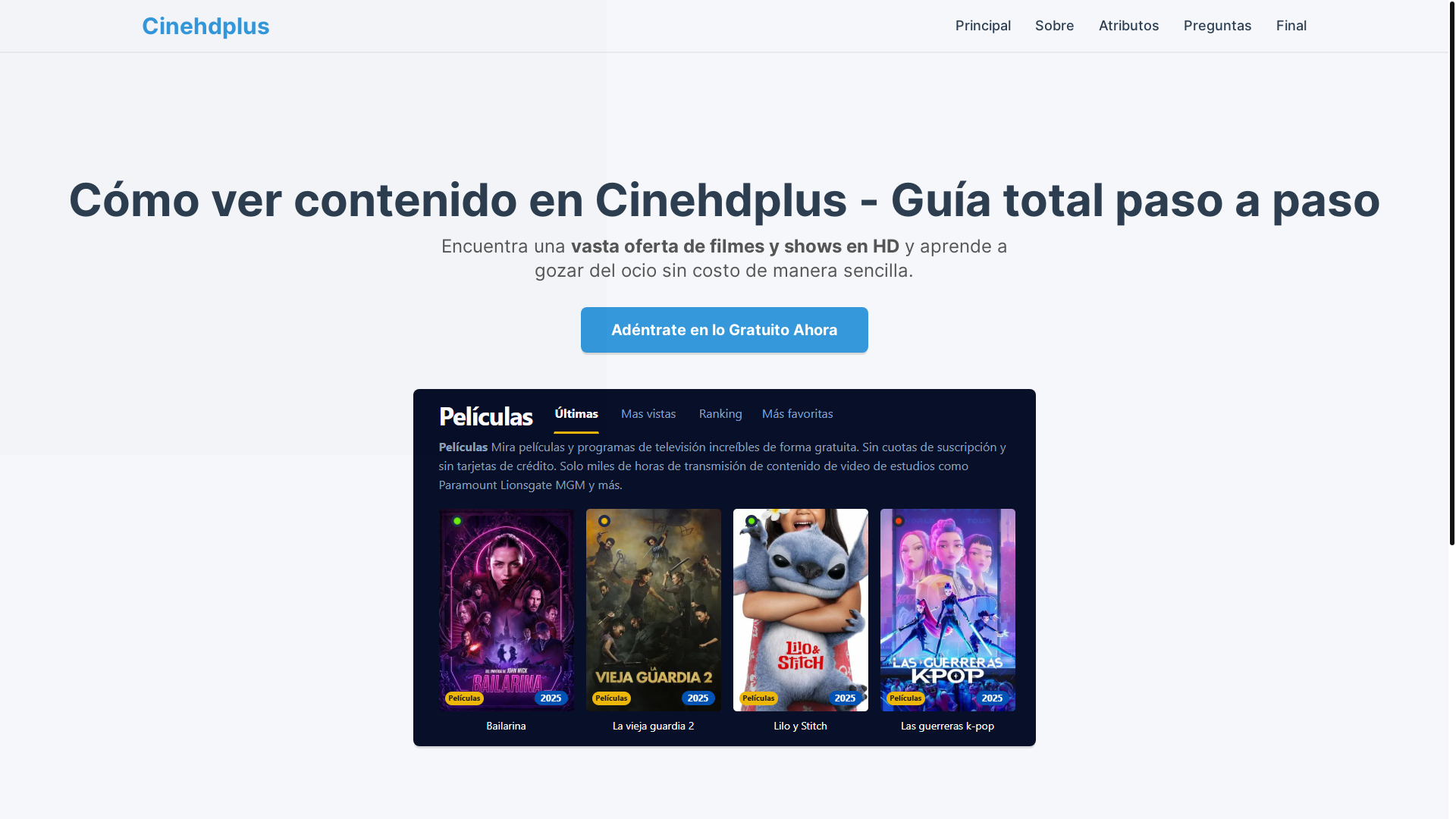 website screenshot of https://cinehdplus-7anl.pages.dev/