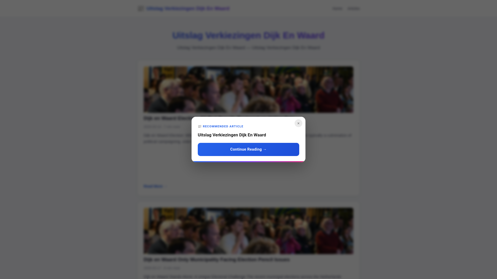 website screenshot of https://uitslag-verkiezingen-dijk-en-waard.pages.dev/