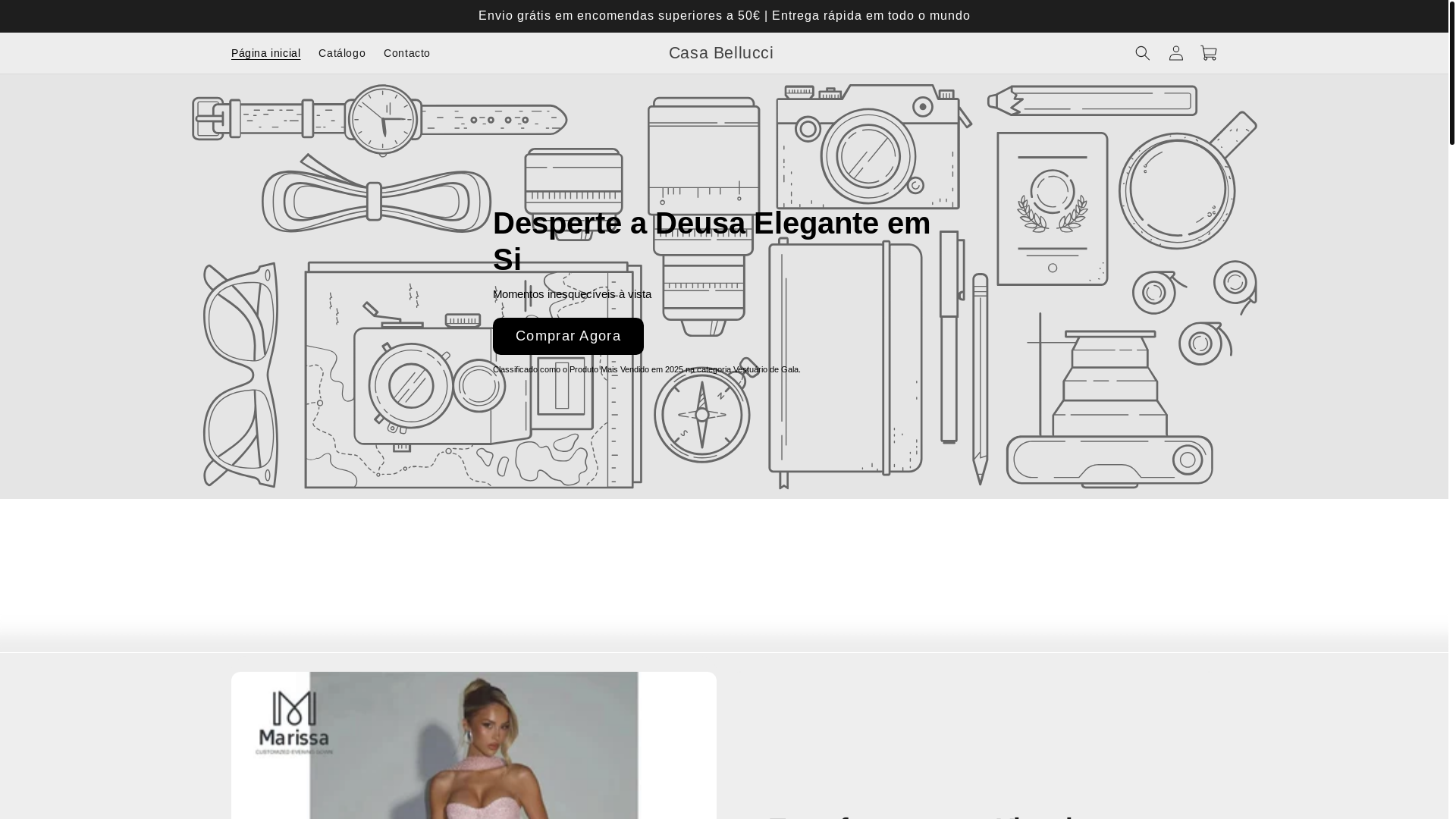 website screenshot of https://casabellucci.eu/