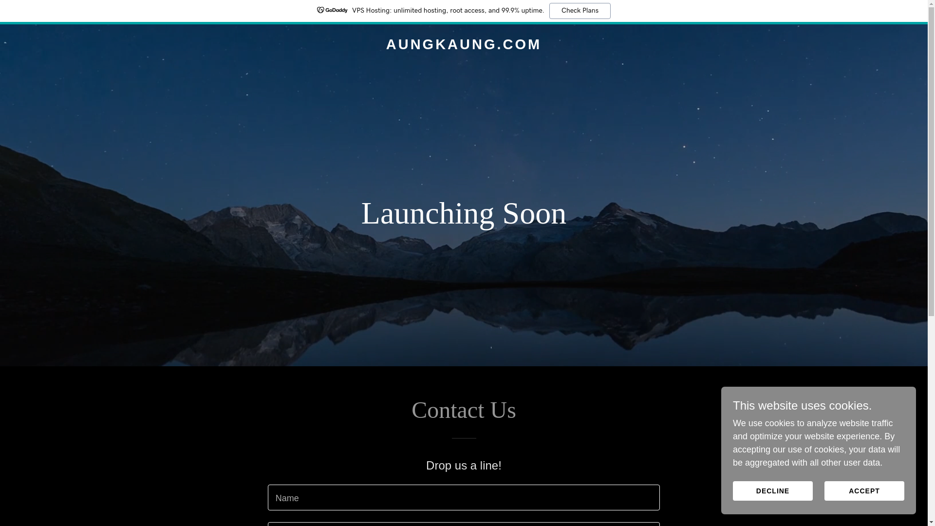 website screenshot of https://aungkaung.com/