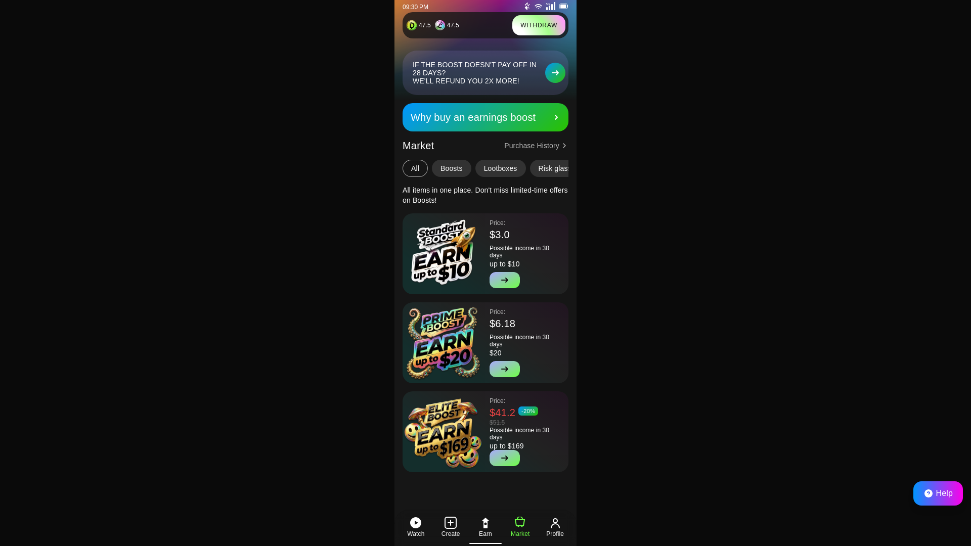 website screenshot of https://market-playtest.pages.dev/