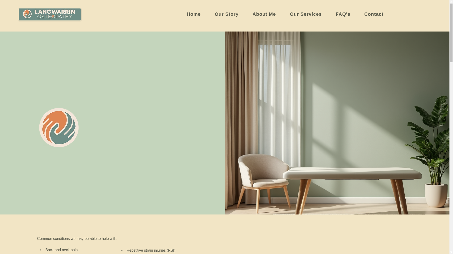 website screenshot of https://langwarrinosteopathy.com.au/
